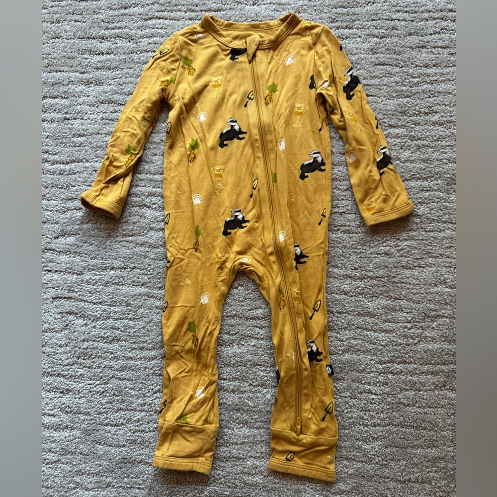 Kyte Baby Zippered Romper in Hufflepuff - 12-18 Months
